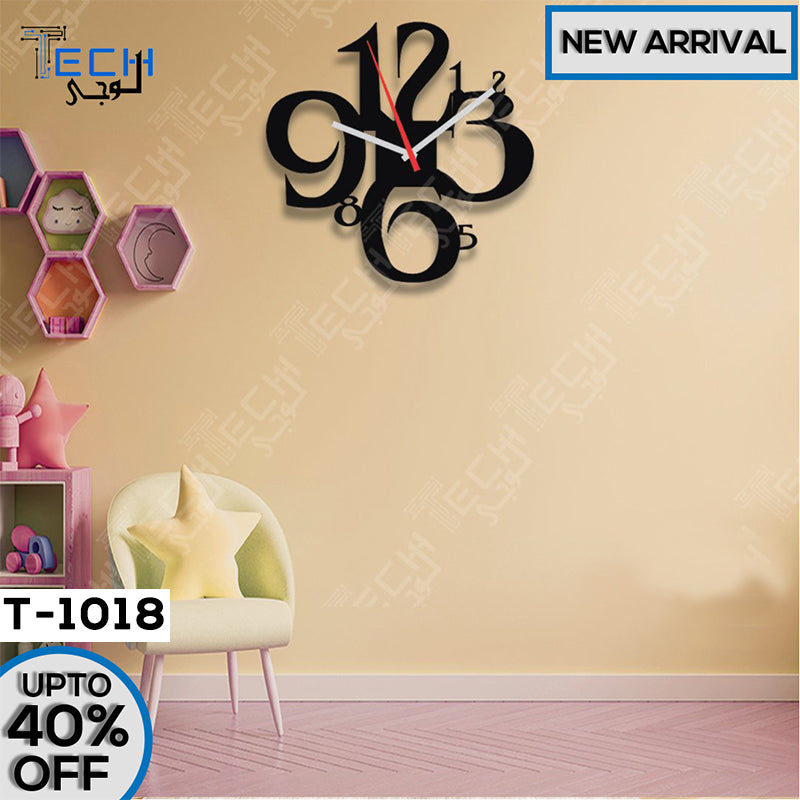acrylic and wooden wall clock t-106