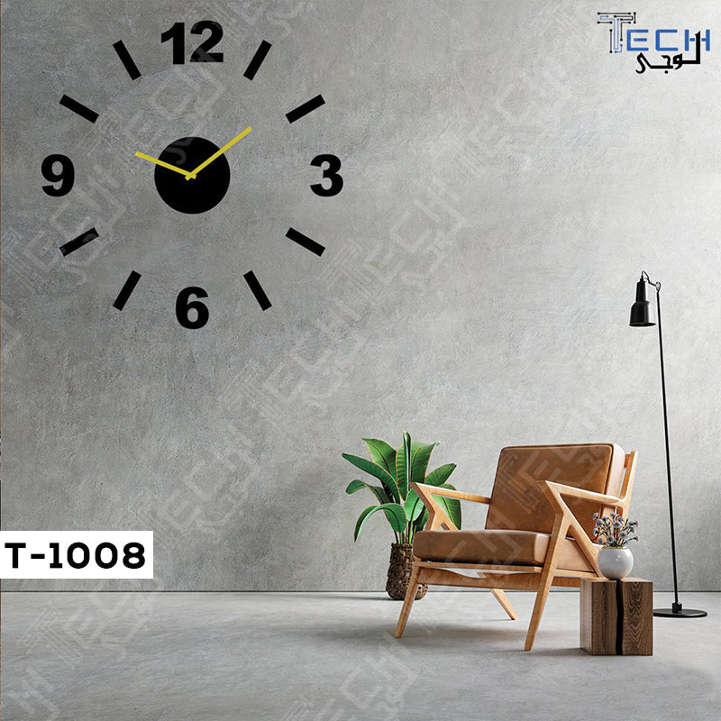 acrylic and wooden wall clock t-1008