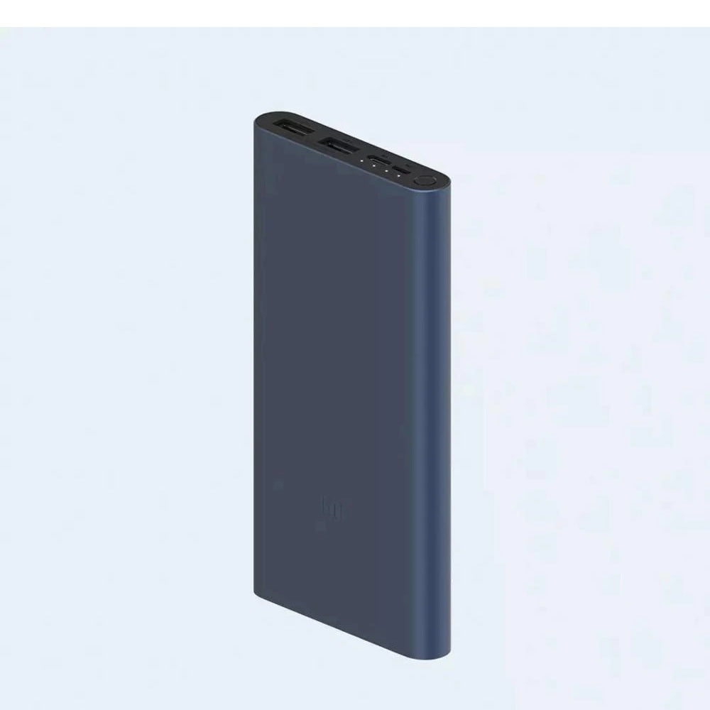 Mi Power Bank 3 10000mah with 2input And 2output Qc3.0 Fast Charge (Black) - Techlojee