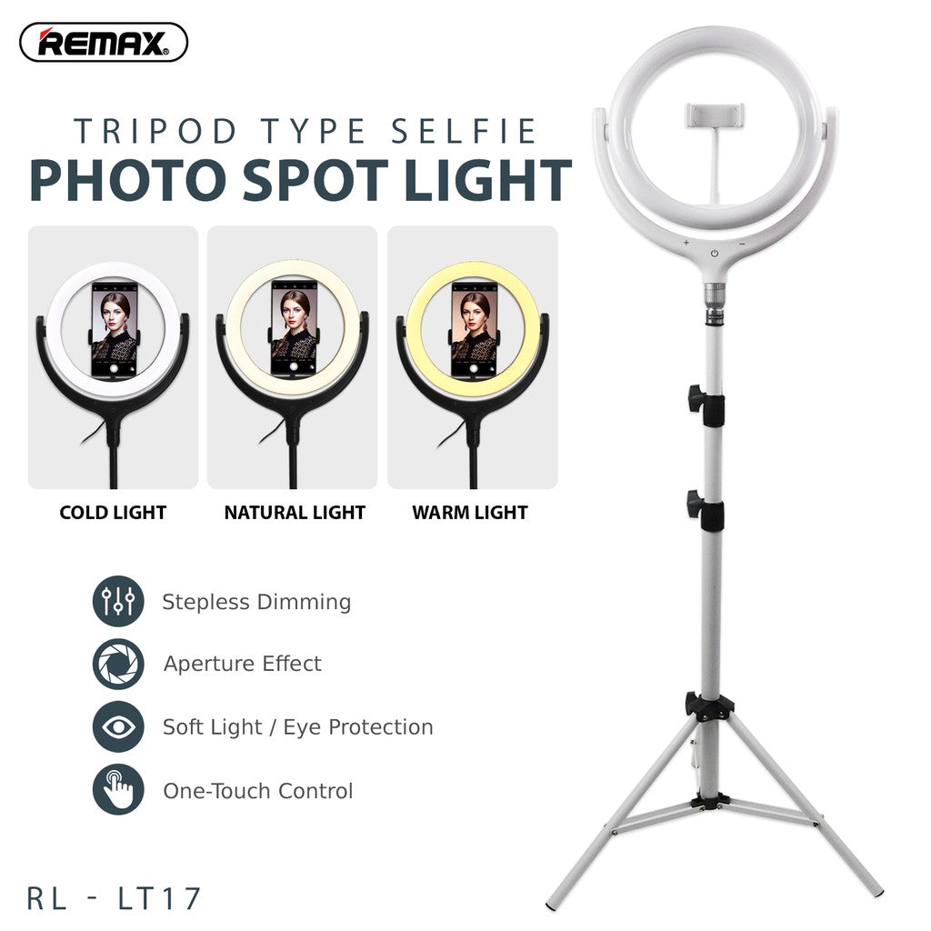 Remax 26cm With Stand Life Desktop Selfie Spot Light Rl-Lt17 - Techlojee