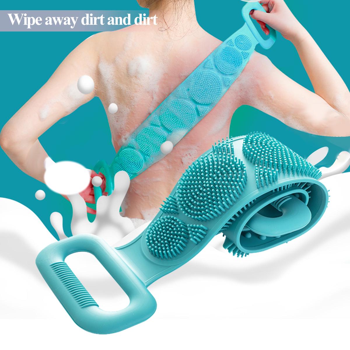 Silicone Body Wash , Body Scrubber Belt With Double Side