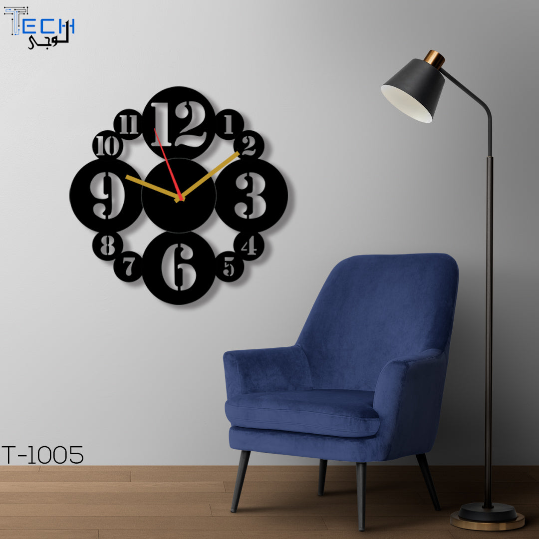 acrylic and wooden wall clock t-1005 beads