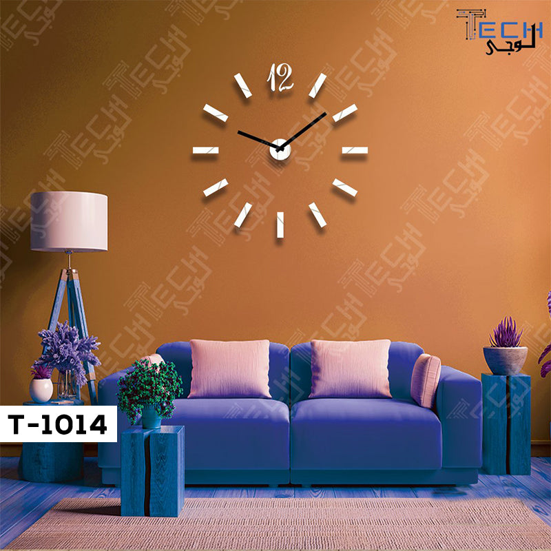 acrylic and wooden wall clock t-1014 strips