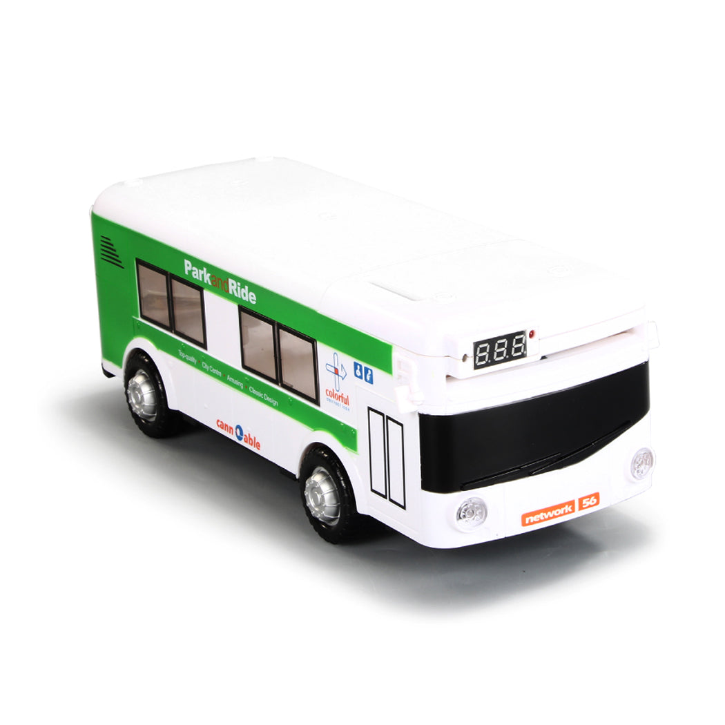 Bus Piggy Bank ATM With Light And Sound