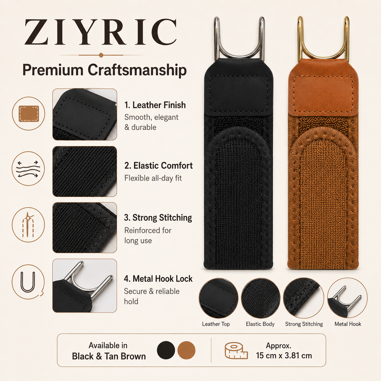Premium Elastic Waist Buckle