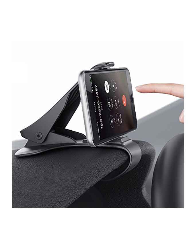 Universal Instrument Panel Car Mobile Holder - Black - Techlojee