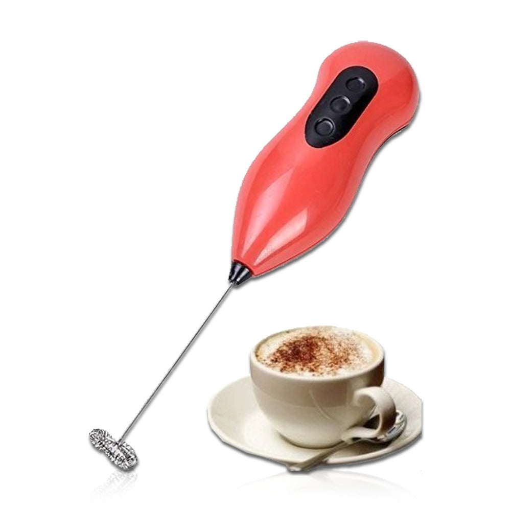 Portable Hand Blender For Lassi, Milk, Coffee, Egg Beater Mixer Battery Operated - Techlojee