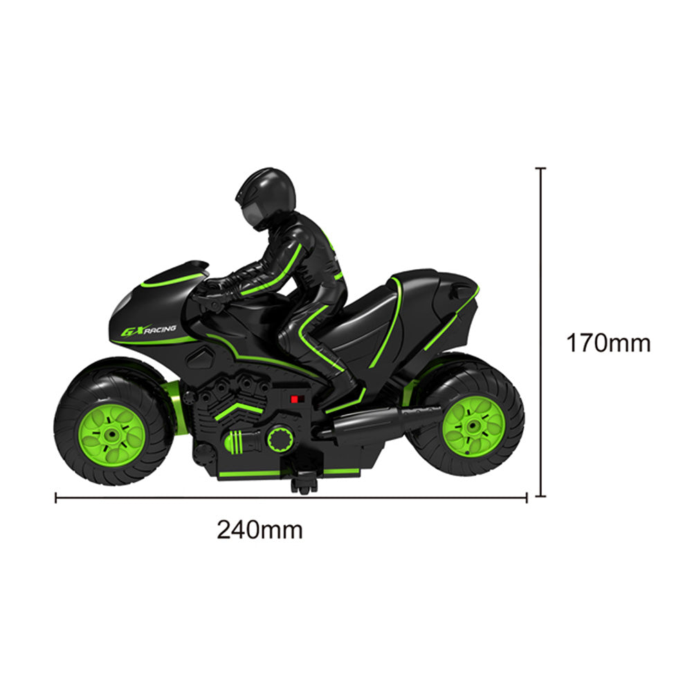 360° Spinning Action Rotating Drift RC Stunt Motorbike