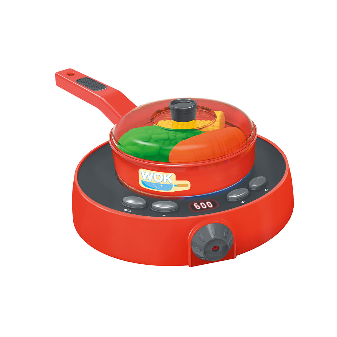 Electric Induction Cooker Toy Mini Home Appliances Kitchen Play Set
