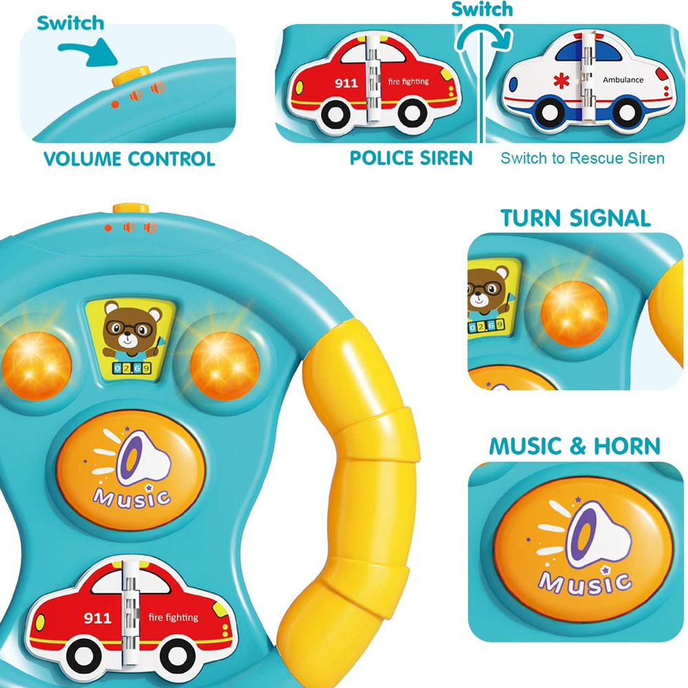 Music Party - Bunny Van, Musical Keys and Baby Wheel Car Set (3 In 1)