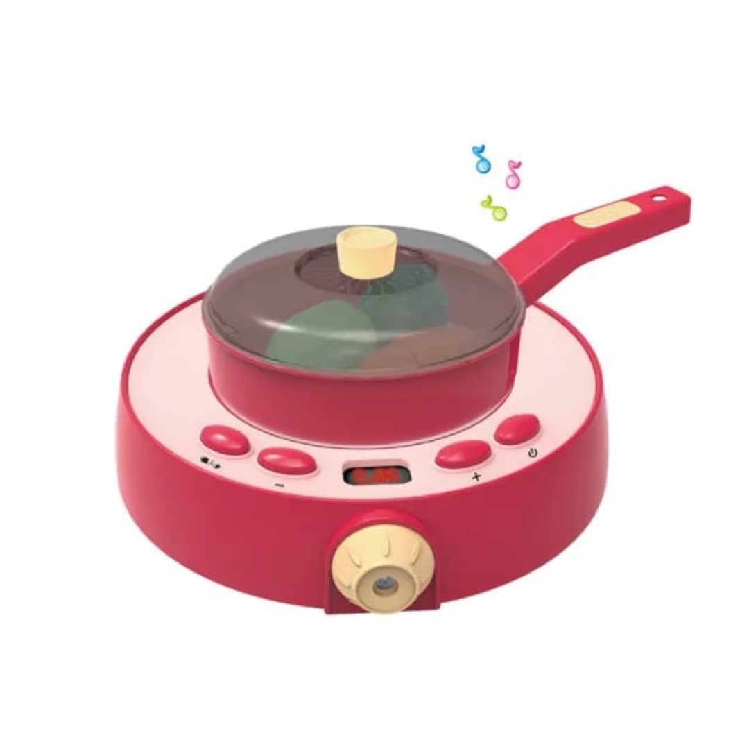 Electric Induction Cooker Toy Mini Home Appliances Kitchen Play Set