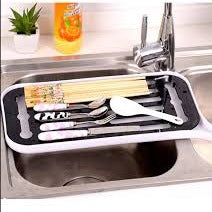 1Pcs Multi-Purpose Kitchen Organizer Drain Double Layer Dish Rack - Multi - Techlojee