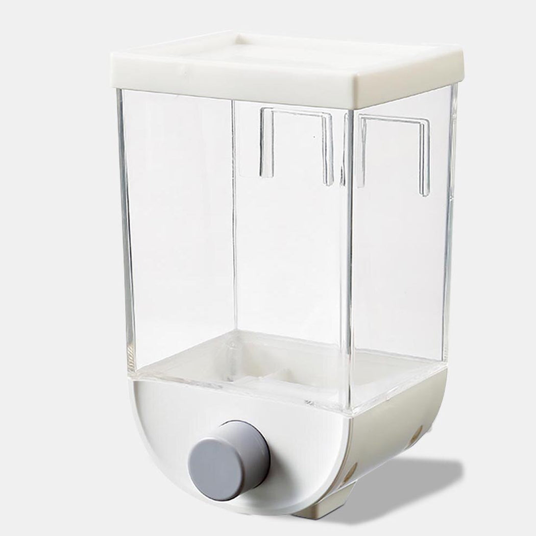 Wall Hanging Cereal Dispenser Kitchen Dry Food Grain Container