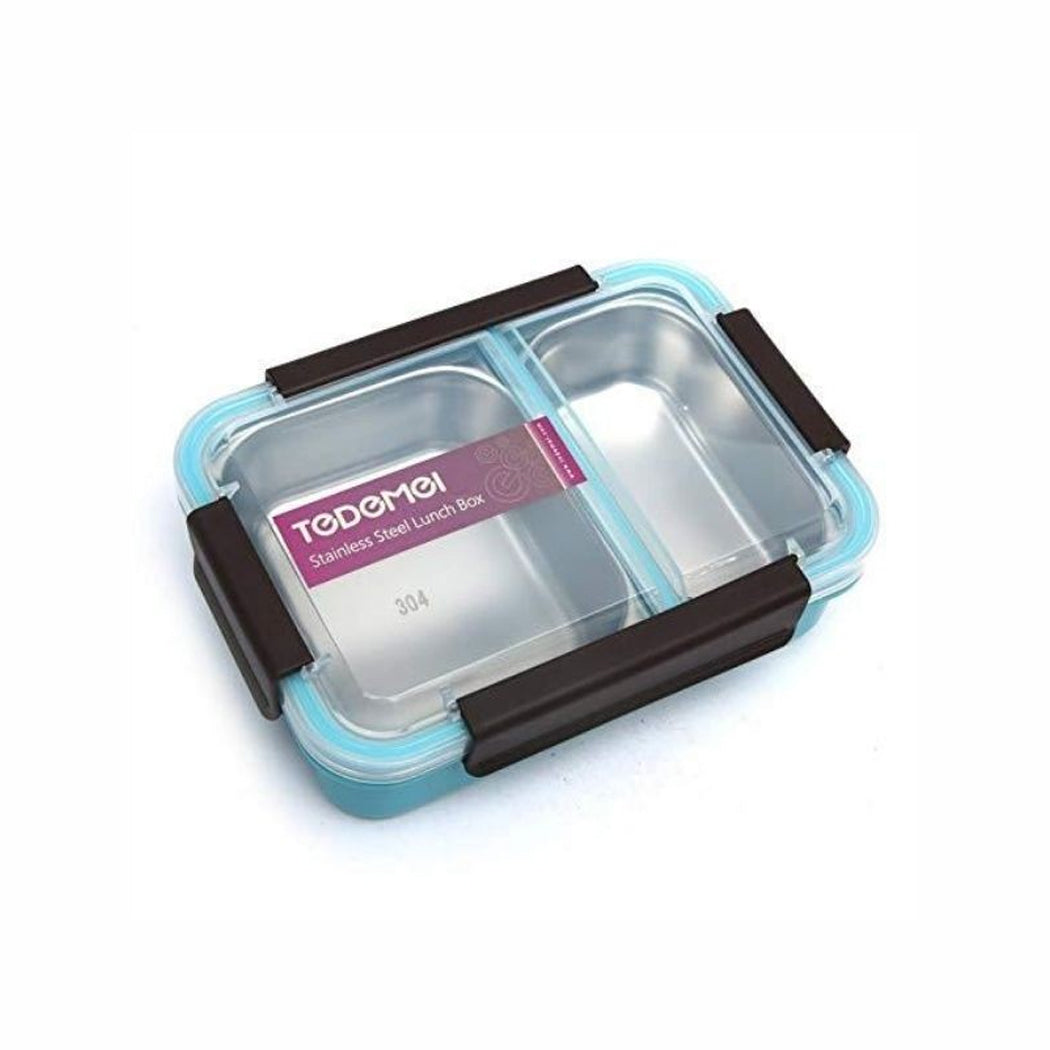 TEDEMEI Stainless Steel Insulated Lunch Box With 2 Compartments