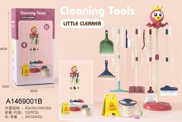 Educational Kids House Cleaning Play Set Clean Tool Toy
