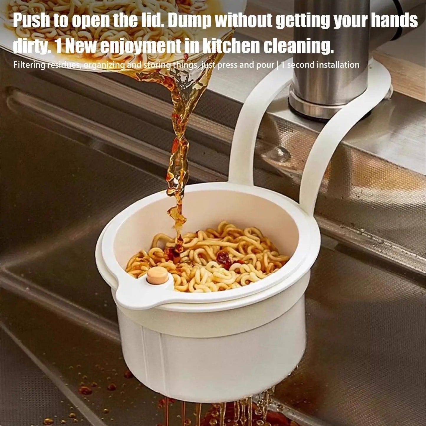 Sink Strainer Basket  with Removable Bottom