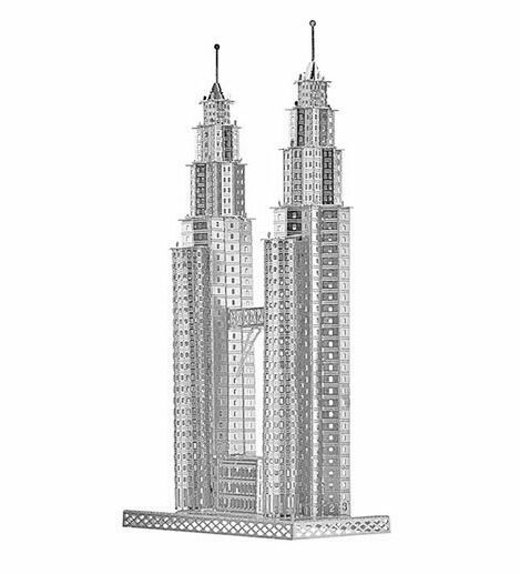 Twin Tower-Metal Model - Techlojee