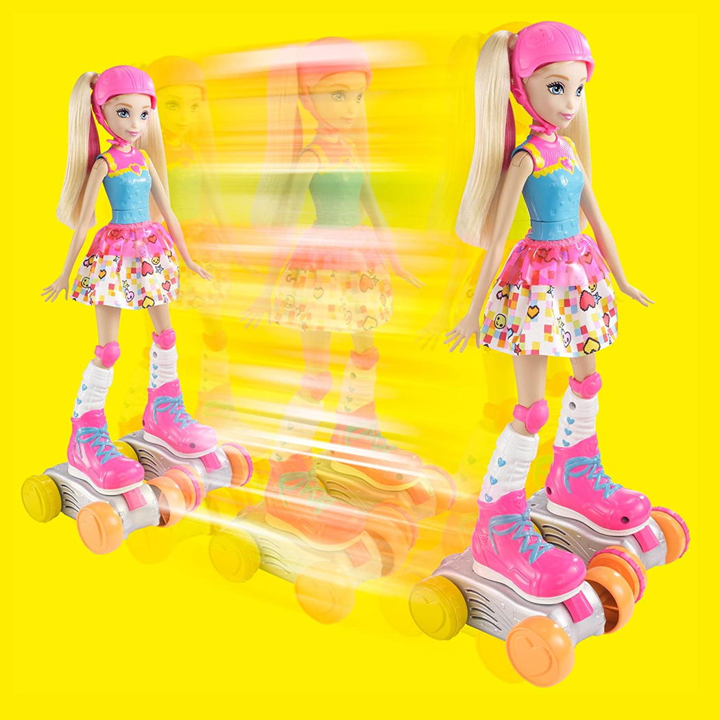 Barbie Video Game Hero Remote Control Roller Skating Doll