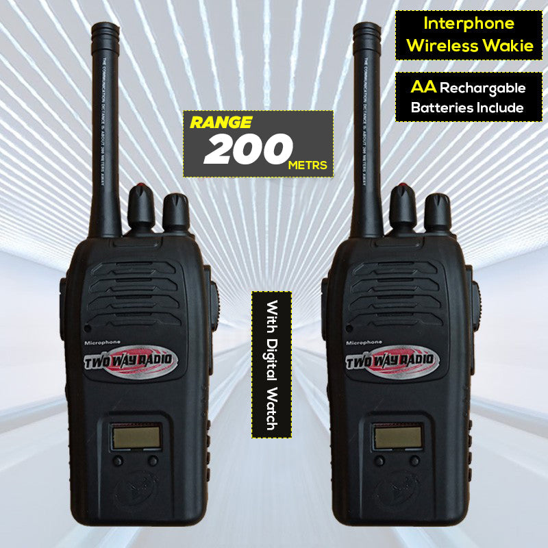 Interphone Portable Wireless wakie takie