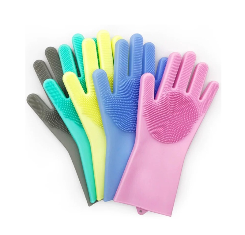 Magic Dishwashing Silicone Scrubbing Gloves