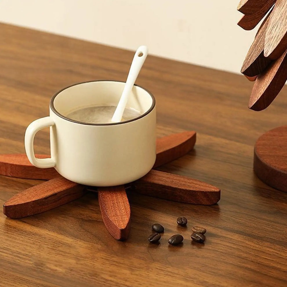 Foldable Wooden Tree Trivet