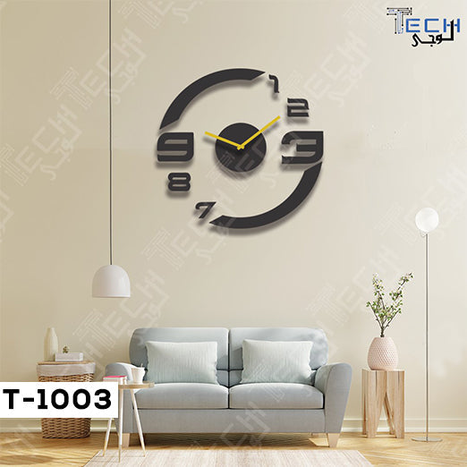 Acrylic Wall Clock t-1003 Curve & Zoom