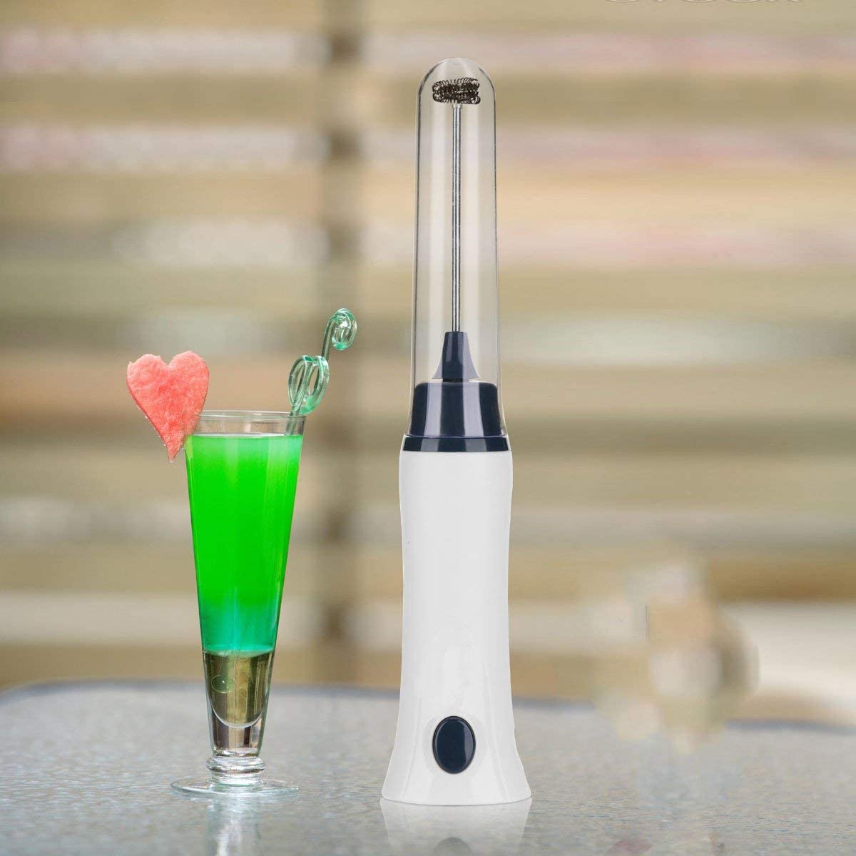 Rechargeable Eggbeater Stainless Milk Frother Foamer Blender