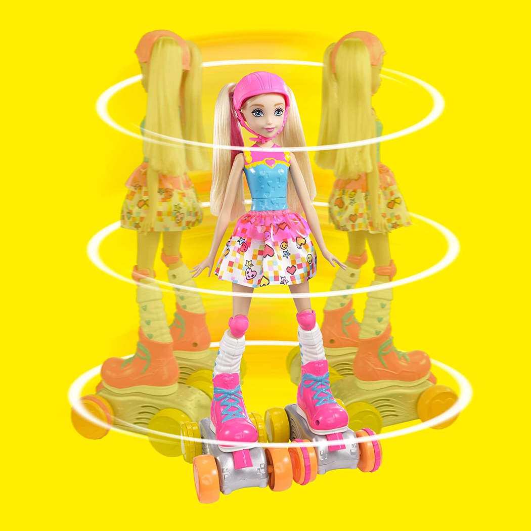 Barbie Video Game Hero Remote Control Roller Skating Doll