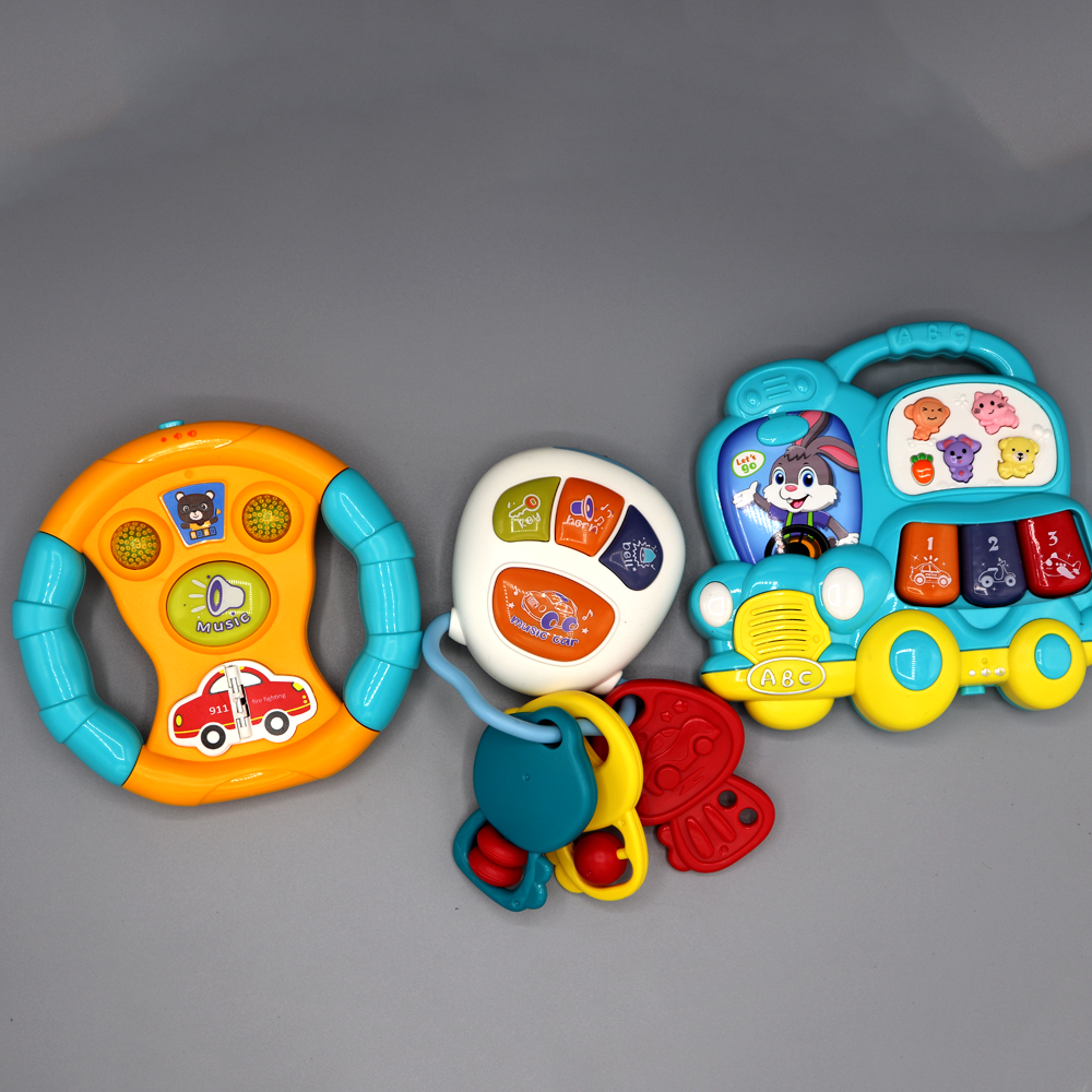 Music Party - Bunny Van, Musical Keys and Baby Wheel Car Set (3 In 1)