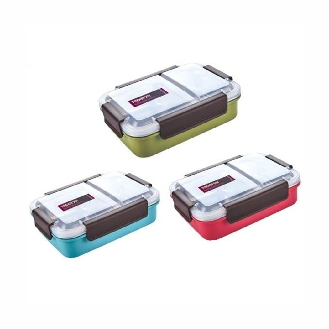TEDEMEI Stainless Steel Insulated Lunch Box With 2 Compartments