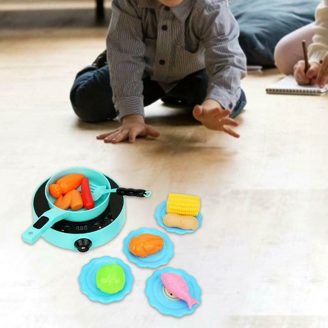 Electric Induction Cooker Toy Mini Home Appliances Kitchen Play Set