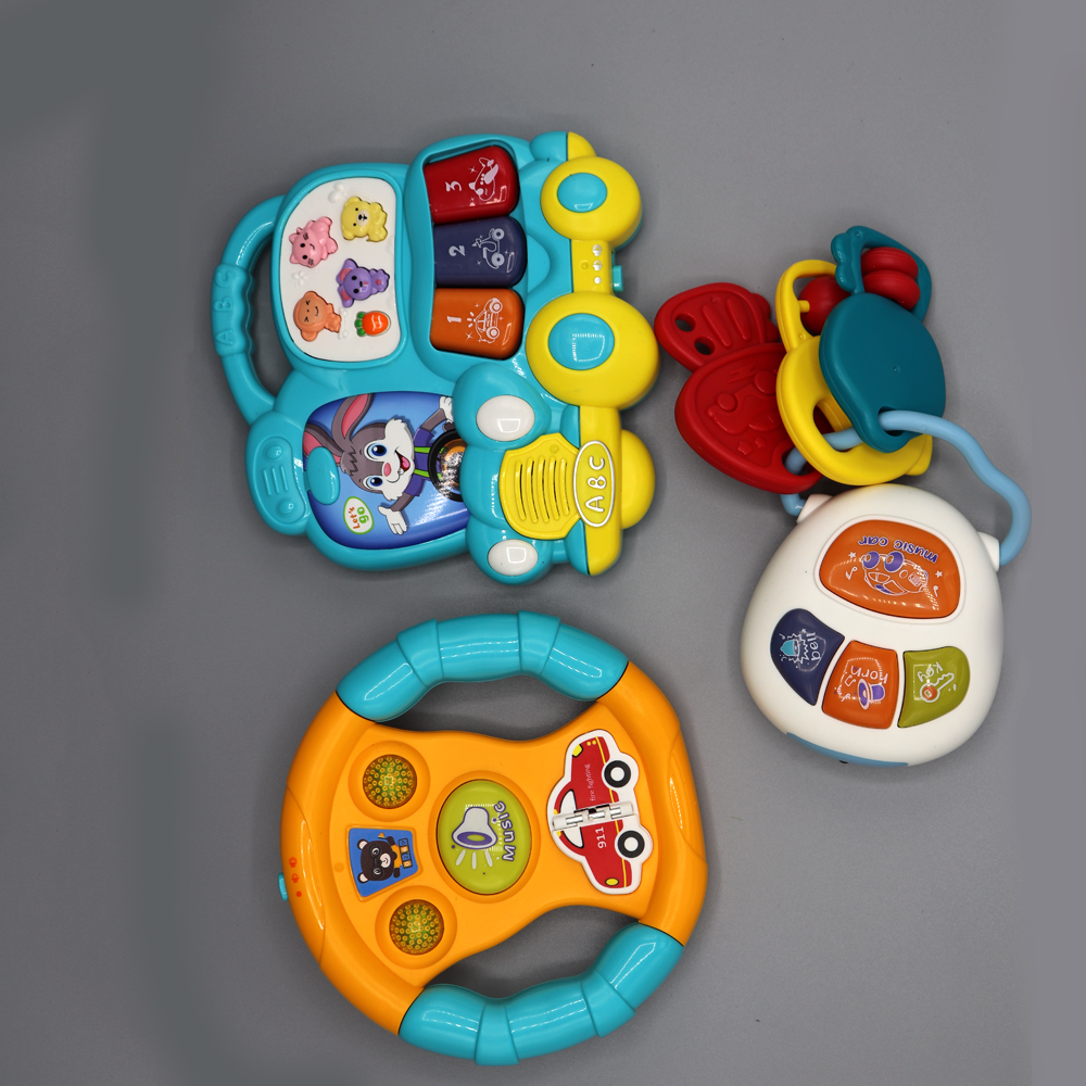Music Party - Bunny Van, Musical Keys and Baby Wheel Car Set (3 In 1)