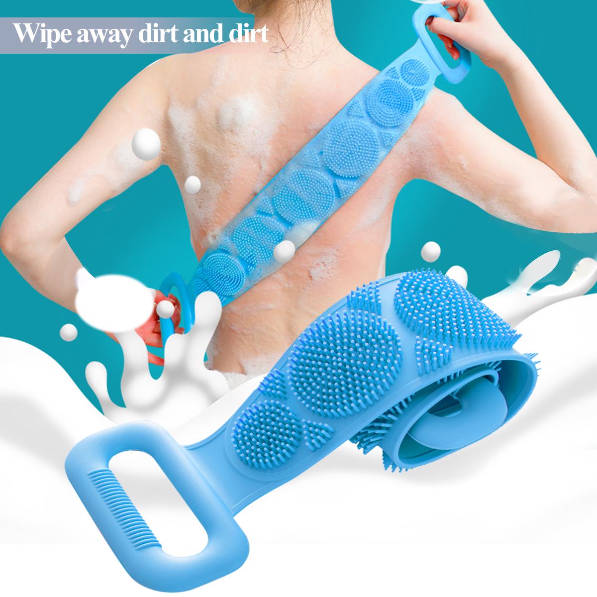 Silicone Body Wash , Body Scrubber Belt With Double Side