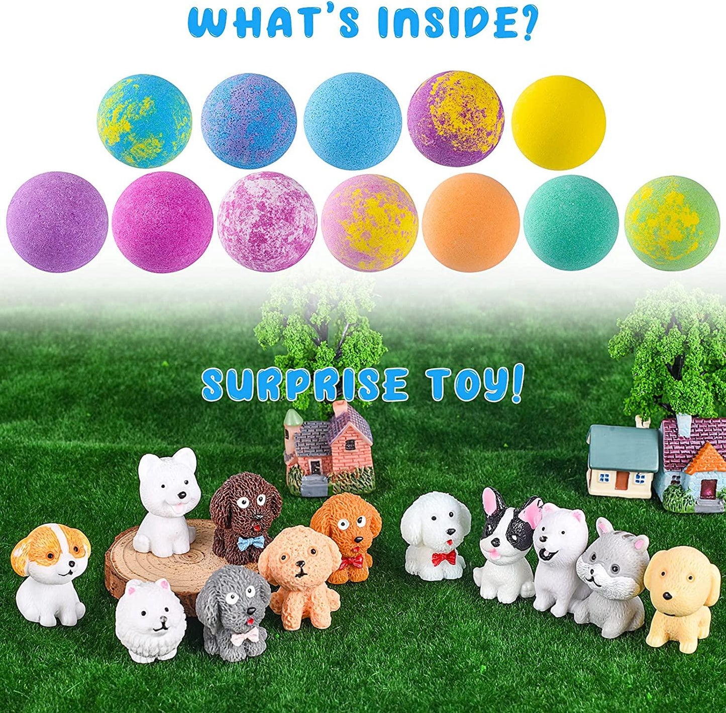 Bath Bombs for Kids with Toys Inside