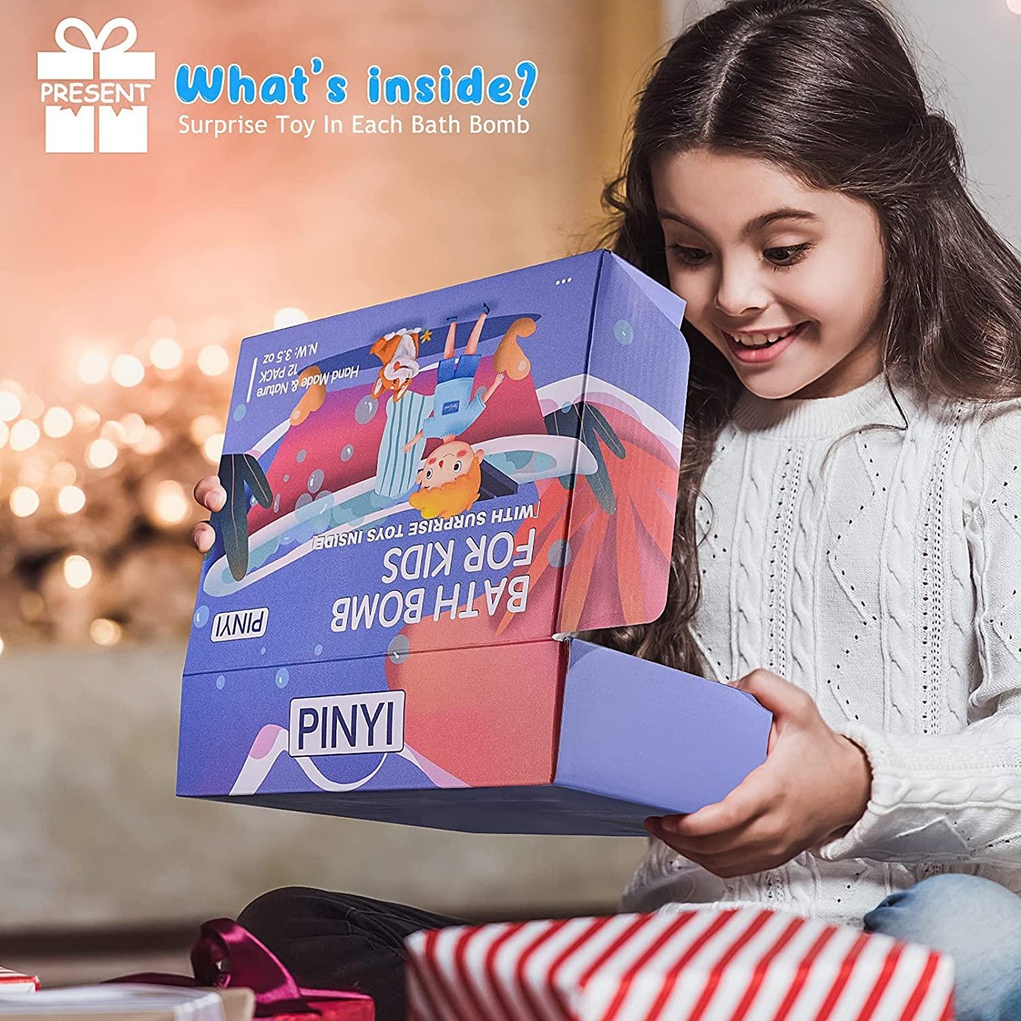 Bath Bombs for Kids with Toys Inside