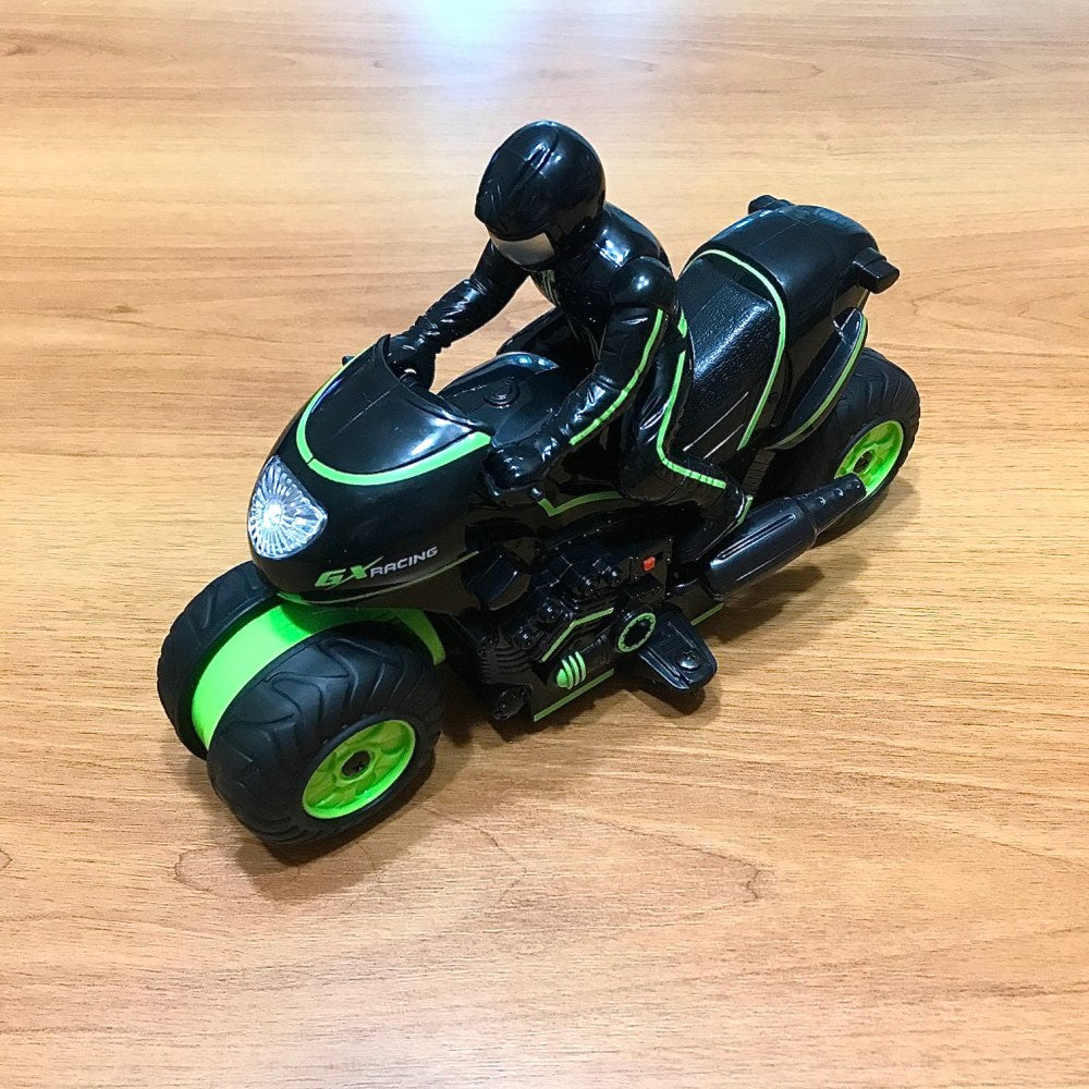 360° Spinning Action Rotating Drift RC Stunt Motorbike