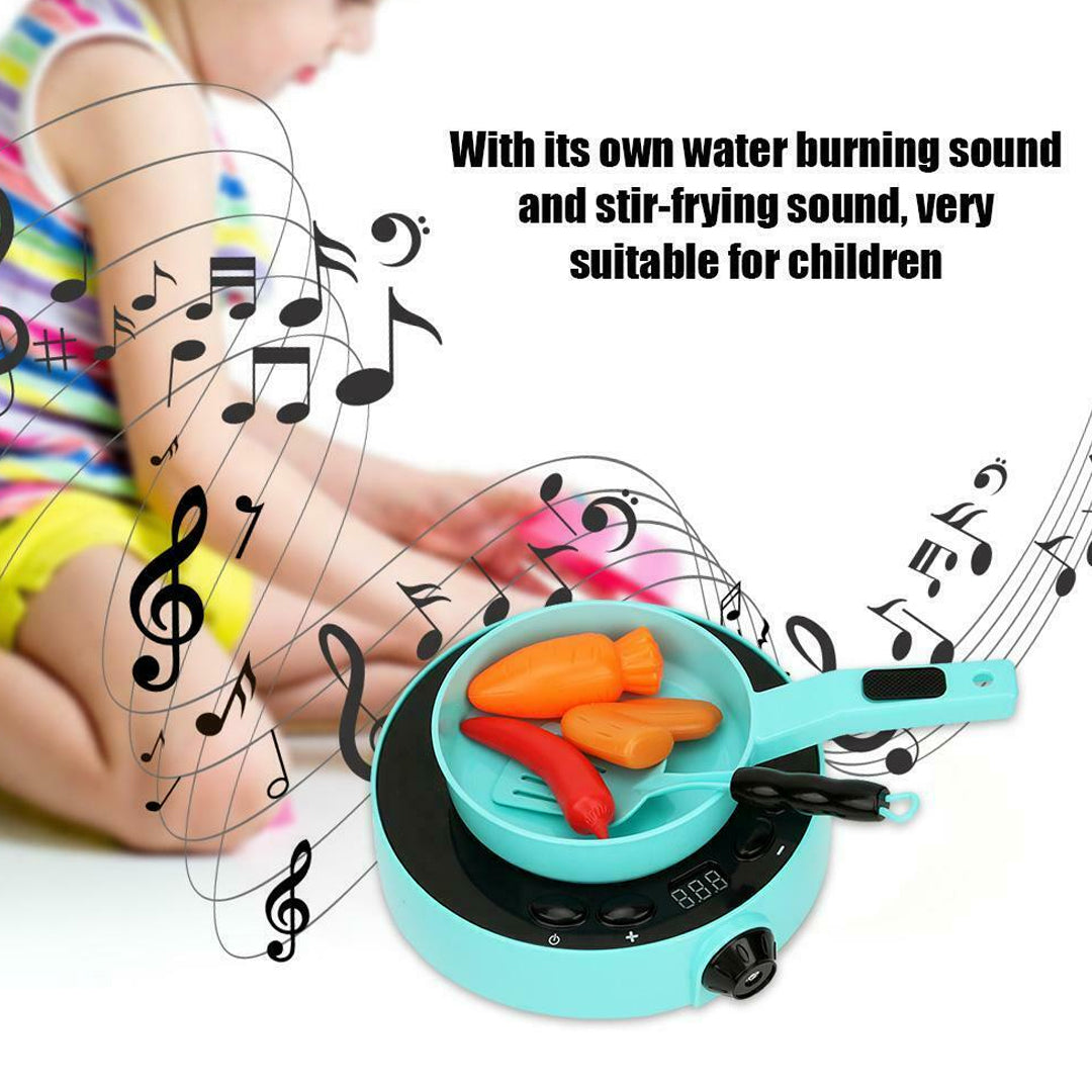 Electric Induction Cooker Toy Mini Home Appliances Kitchen Play Set