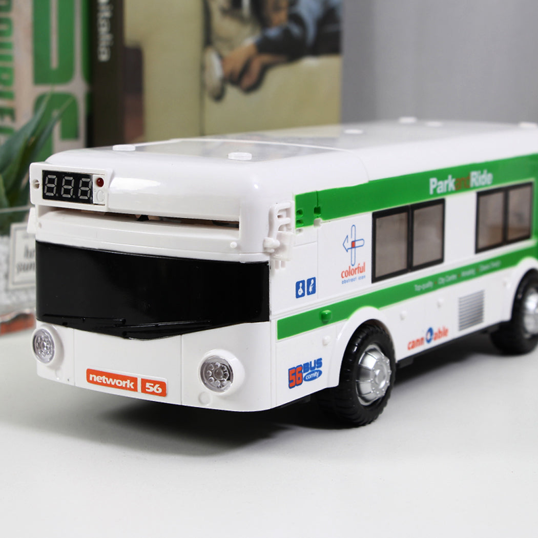 Bus Piggy Bank ATM With Light And Sound