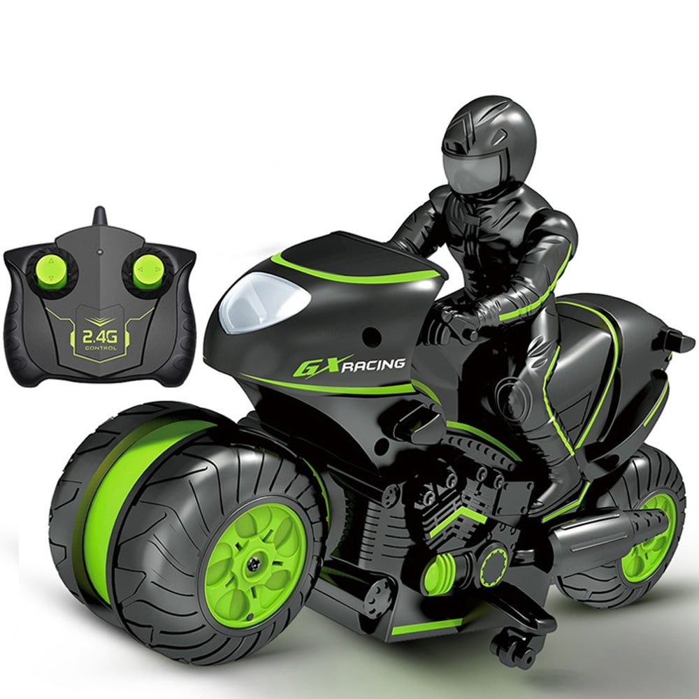 360° Spinning Action Rotating Drift RC Stunt Motorbike