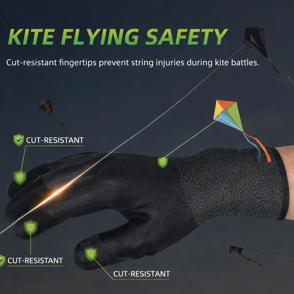 Anti-Cut | Hand Safety Kite Flying Gloves (Pair) | Mobile adaptive