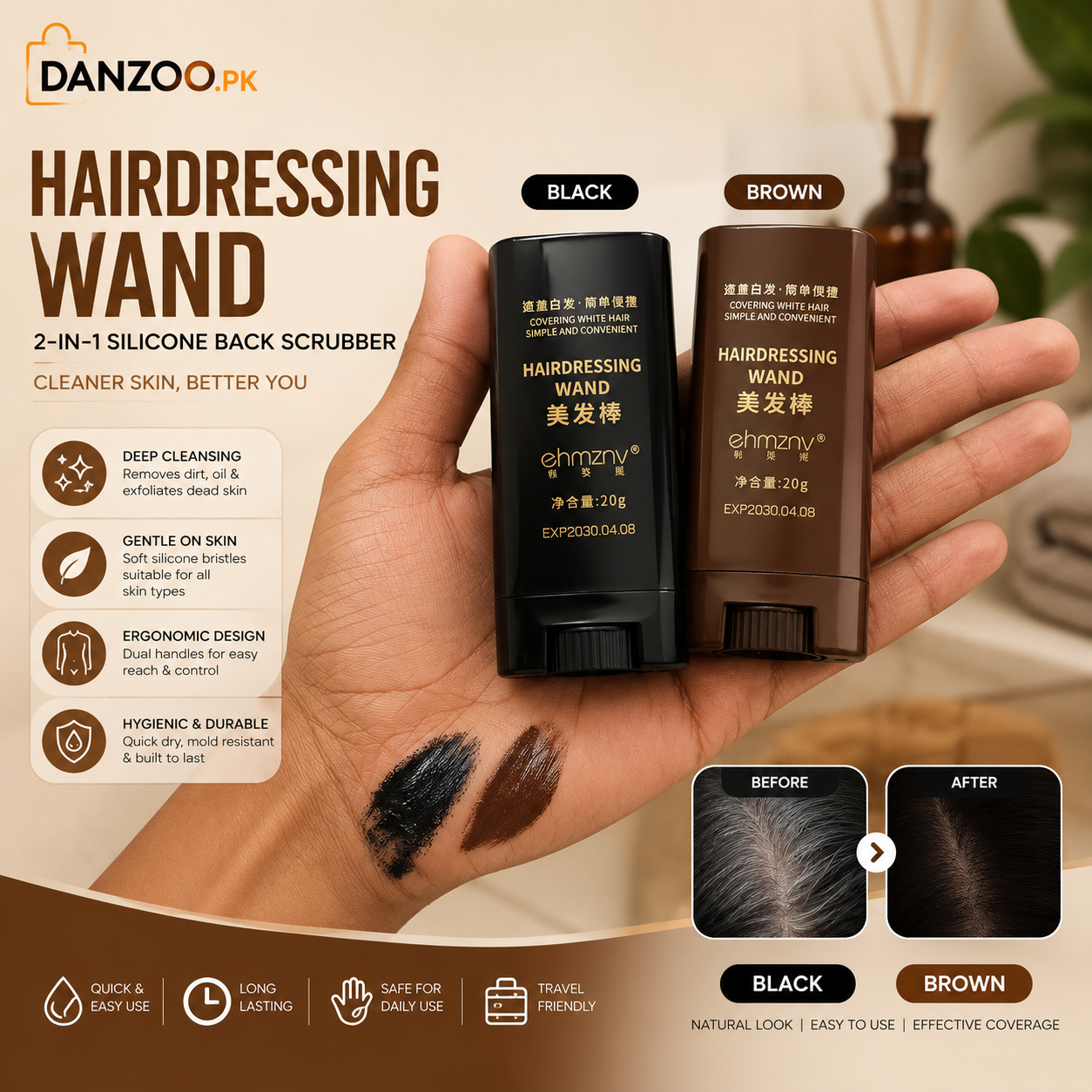 Instant Hair Dye Comb