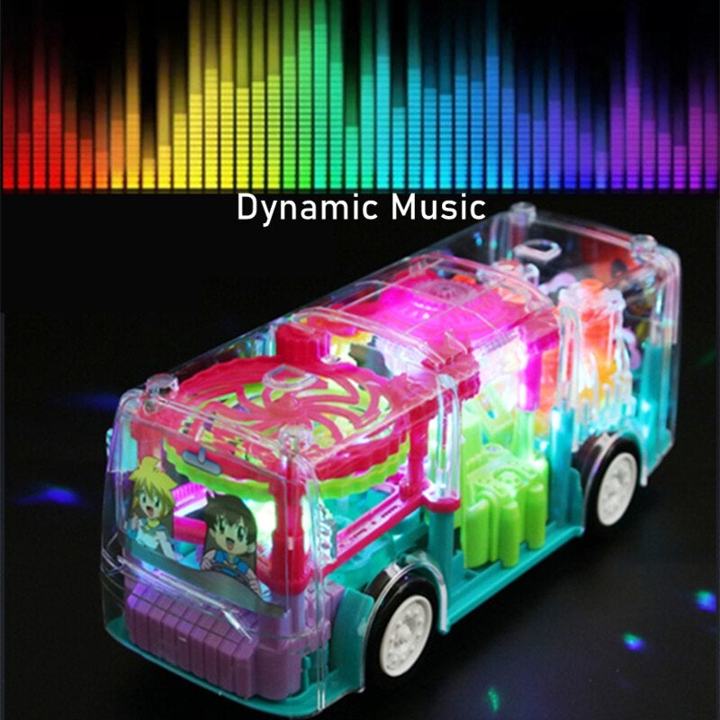 Gear Bus With LED Lights Transparent