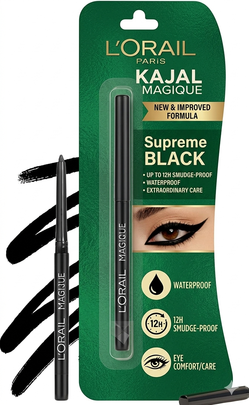 Retractable 2-in-1 Herbal Eyeliner + Kajal