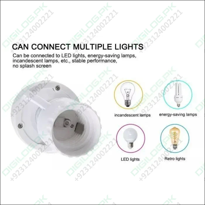 360 Degree Pir Induction Motion Sensor Blub Holder