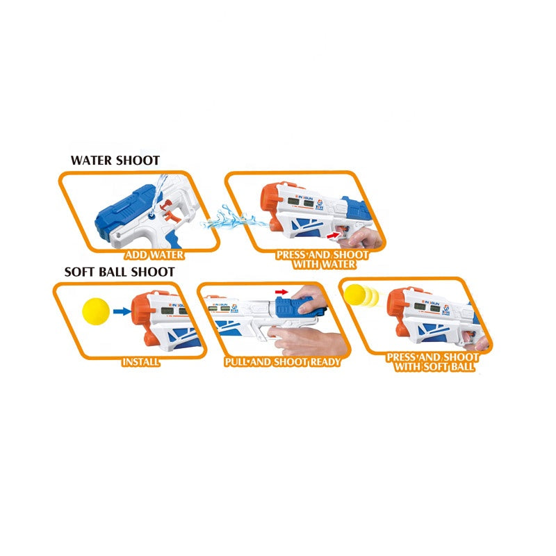 2 in 1 Magic Blaster Balls and Water Shooting Gun