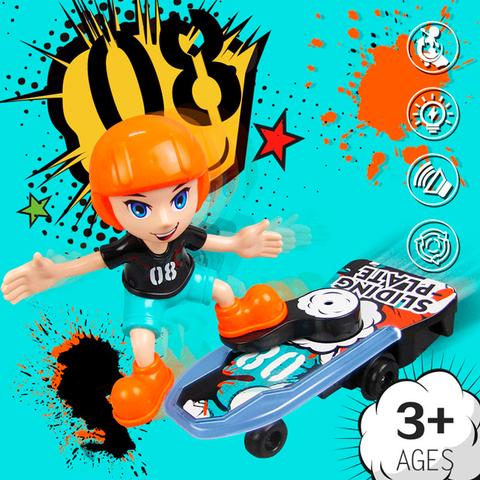 SLIDING PLATE SKATEBOARD TOY