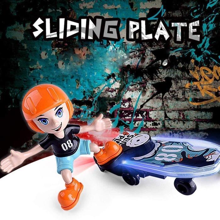 SLIDING PLATE SKATEBOARD TOY