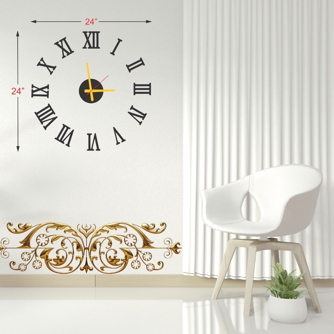 Wooden wall clock T-1019