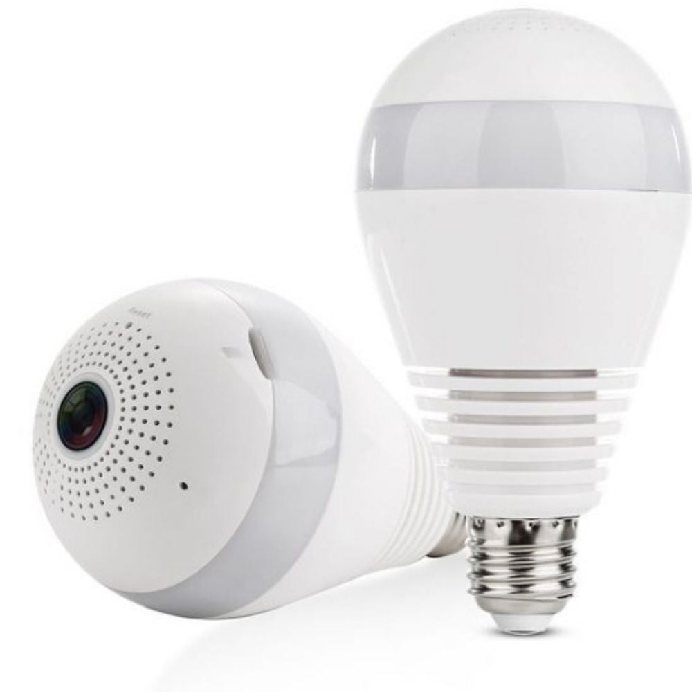 IP WIRELSS PANORAMIC BULB CAMERA 1080P HD 2MP - Techlojee