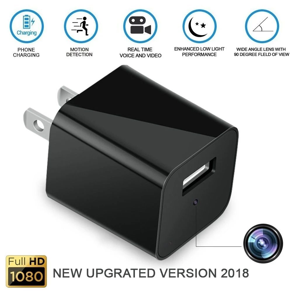 WiFi 1080P Mini Charger Spy Camera - Techlojee